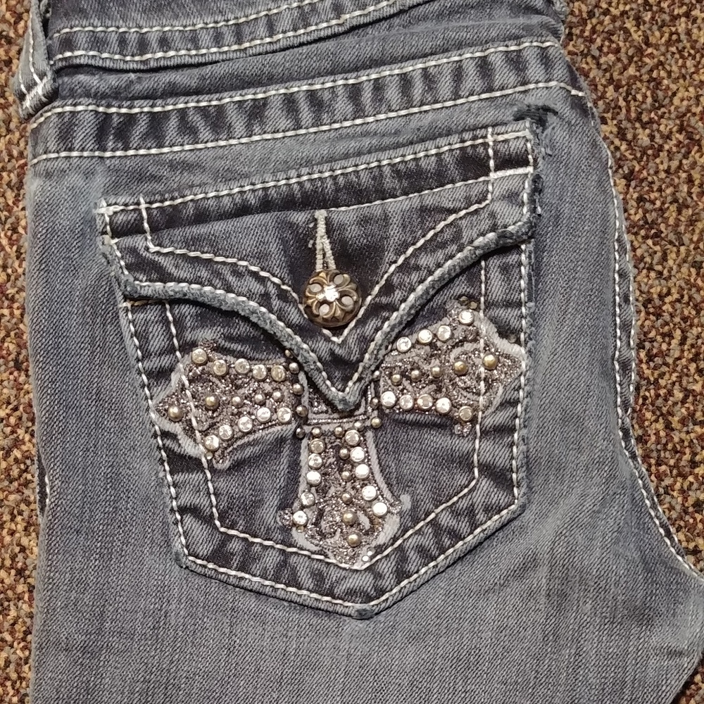 MissMe Dark Gray Skinny 27